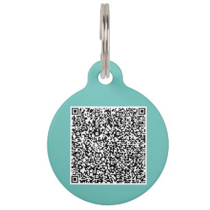 Médaillon Pour Animaux Code QR personnalisé Info Votre étiquette d'ID d'a