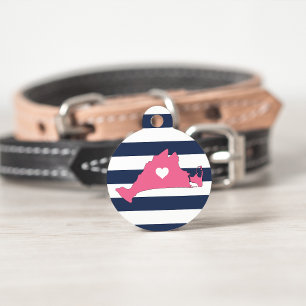 Médaillon Pour Animaux Coeur viticole de Martha