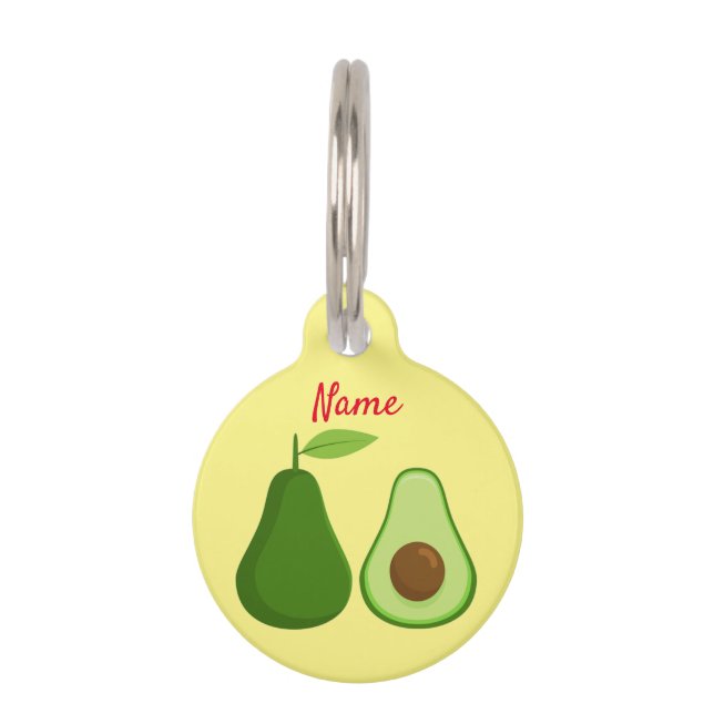 Médaillon Pour Animaux Conception d'Avocado Lover Thunder_Cove (Devant)