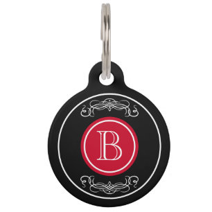 Médaillon Pour Animaux Conception élégante de monogramme