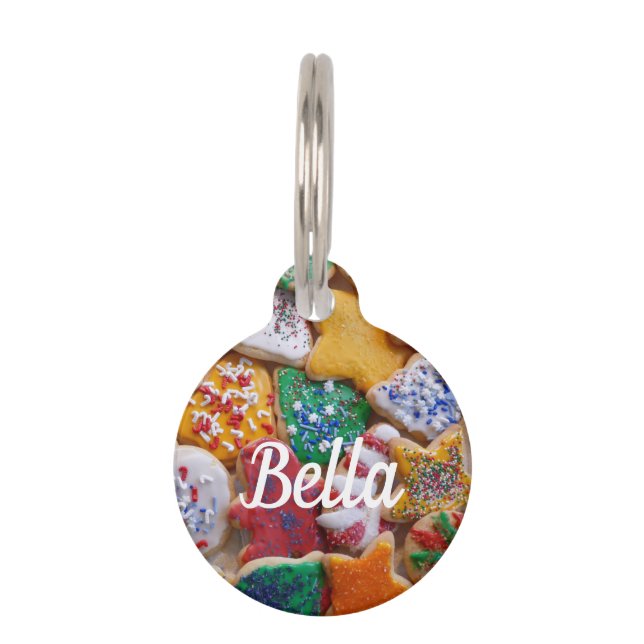 Médaillon Pour Animaux Cookies de Noël Je Cuisine de vacances colorée (Devant)