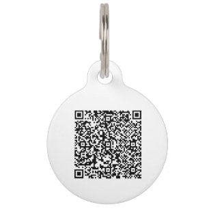 Médaillon Pour Animaux Coordonnées du code QR