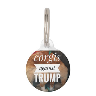Médaillon Pour Animaux corgi contre étiquette de chien