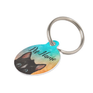 Médaillon Pour Animaux Couleurs mignonnes de chat