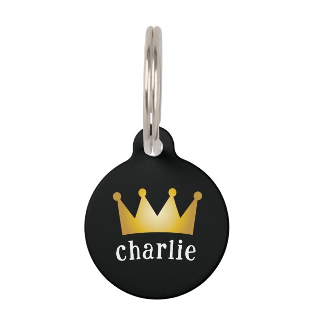 Médaillon Pour Animaux couronne (Devant)