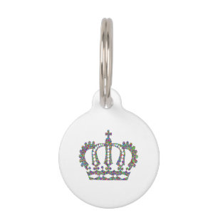 Médaillon Pour Animaux Couronne royale en motif