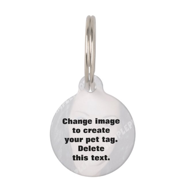 Médaillon Pour Animaux Créez facilement votre propre personnalisation (Devant)