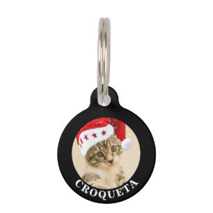Médaillon Pour Animaux Créez le chat modèle personnalisé/modifiable de vo