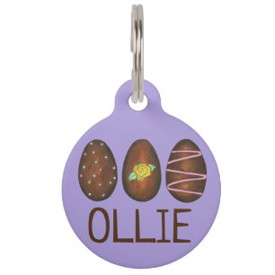 Médaillon Pour Animaux Crème au chocolat Chasse aux oeufs de Pâques Chass