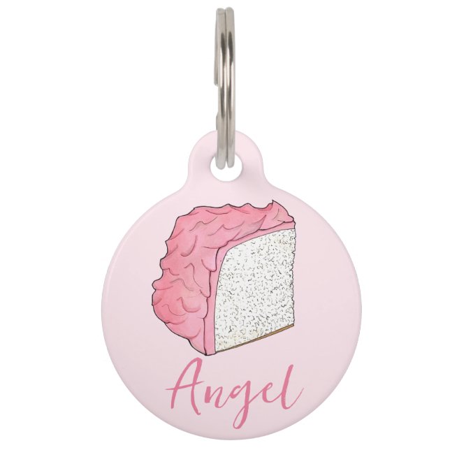 Médaillon Pour Animaux Cuisine Angel Rose Cuisine tranche de gâteau Cuisi (Devant)