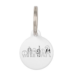 Médaillon Pour Animaux Culs de Chien