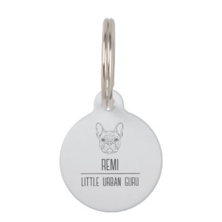 Médaillon Pour Animaux Custom Round Pet Tag – Minimal Dog ID Tag