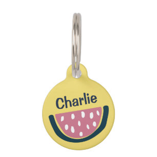 Médaillon Pour Animaux Cute art personnalisé de pastèque