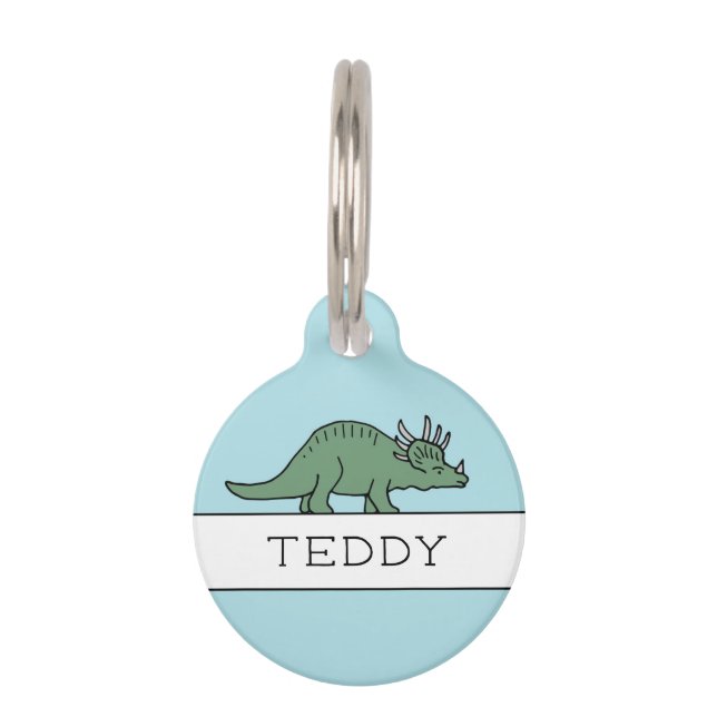 MÉDAILLON POUR ANIMAUX DINOSAUR (Devant)