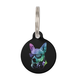 Médaillon Pour Animaux DJ Chihuahua