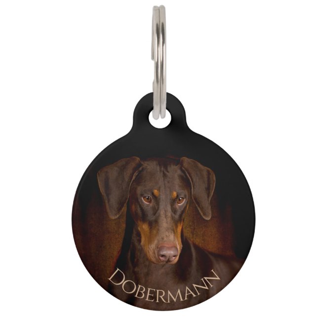 Médaillon Pour Animaux Dobermann (Devant)