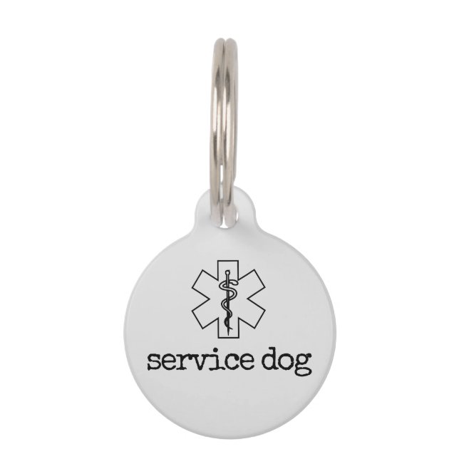Médaillon Pour Animaux Docteur Service Chien (Devant)