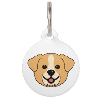 Médaillon Pour Animaux Dog Face