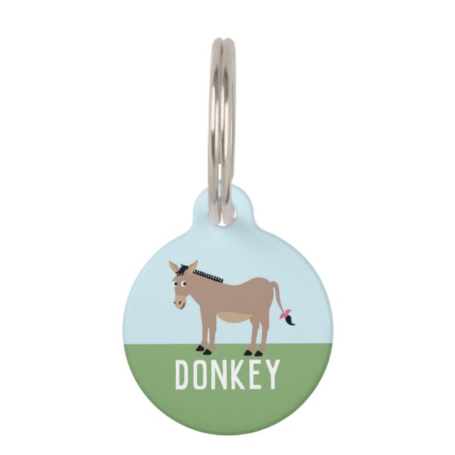 Médaillon Pour Animaux Donkey (Devant)