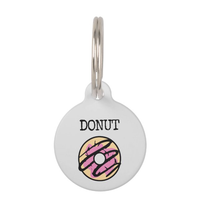 Médaillon Pour Animaux Donut (Devant)