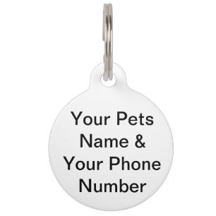 Médaillon Pour Animaux Double côté