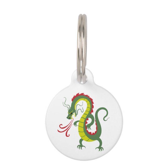 Médaillon Pour Animaux Dragon (Devant)