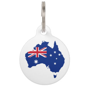 Médaillon Pour Animaux Drapeau australien