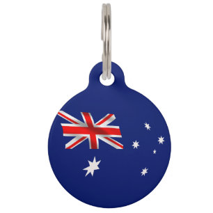 Médaillon Pour Animaux drapeau australien-armoiries