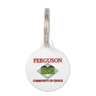 Médaillon Pour Animaux Drapeau de Ferguson, Missouri