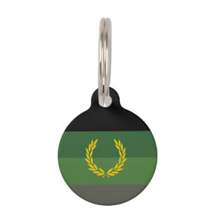Médaillon Pour Animaux Drapeau de fierté de l'uniforme militaire
