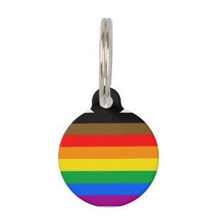 Médaillon Pour Animaux Drapeau de la fierté arc-en-ciel de Philly