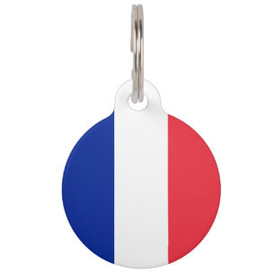 Médaillon Pour Animaux Drapeau de la France