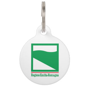 Médaillon Pour Animaux Drapeau de la région Émilie-Romagne (Italie)