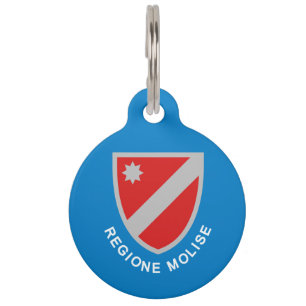 Médaillon Pour Animaux Drapeau de la région Molise (Italie)