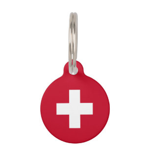 Médaillon Pour Animaux Drapeau de la Suisse