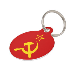 Médaillon Pour Animaux Drapeau de l'URSS - Drapeau de l'Union soviétique