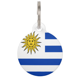 Médaillon Pour Animaux Drapeau de l'Uruguay - armoiries