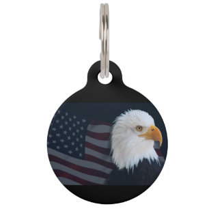 Médaillon Pour Animaux Drapeau des États-Unis