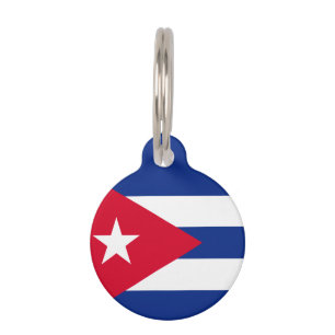 Médaillon Pour Animaux Drapeau du Cuba