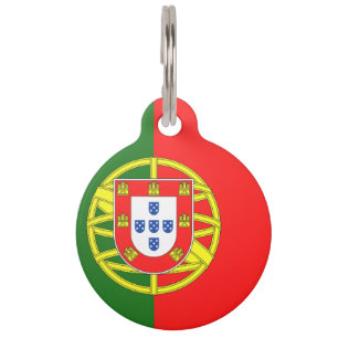 Médaillon Pour Animaux drapeau du Portugal- blason