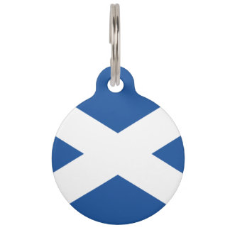Médaillon Pour Animaux Drapeau écossais personnalisé étiquette pour chien