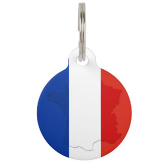 Médaillon Pour Animaux drapeau français