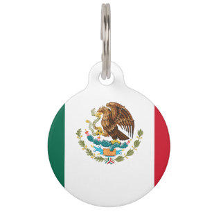Médaillon Pour Animaux Drapeau mexicain - Drapeau du Mexique