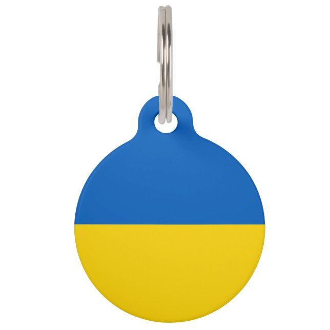 Médaillon Pour Animaux Drapeau ukrainien (Devant)