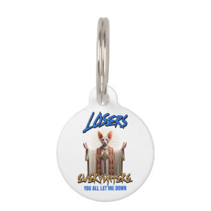 Médaillon Pour Animaux Drôle Jésus Décevant Vous Tous Chat