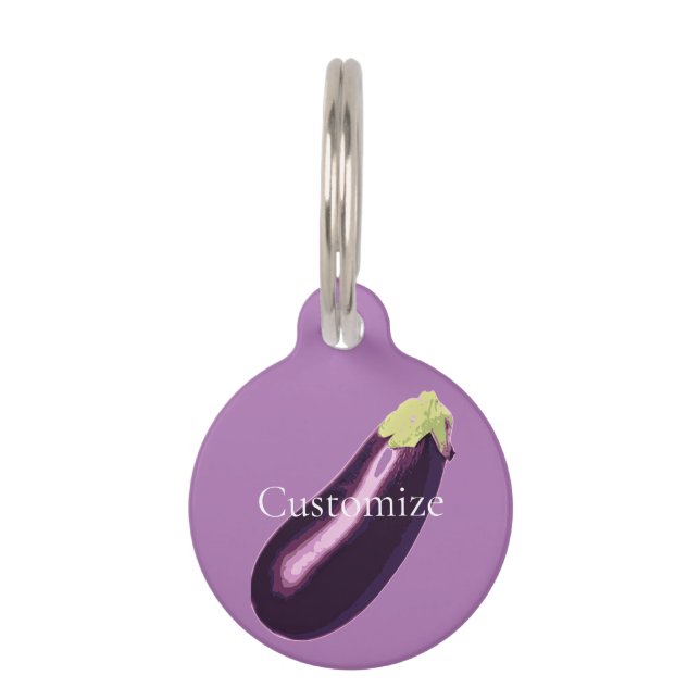 Médaillon Pour Animaux Eggplant Thunder_Cove (Devant)