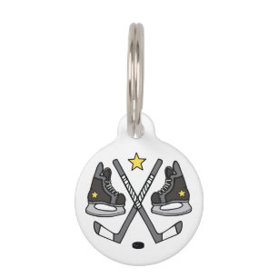 Médaillon Pour Animaux . Engin de hockey sur glace