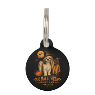 Médaillon Pour Animaux Épouvantable 250 Halloween Shih Tzu Patriotique 17