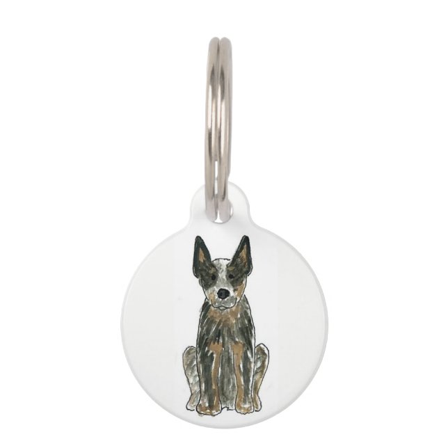 Médaillon Pour Animaux Étiquette australienne d'identification d'animal (Devant)