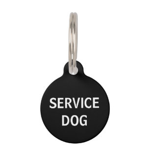 Médaillon Pour Animaux Étiquette d'animal familier de chien de service